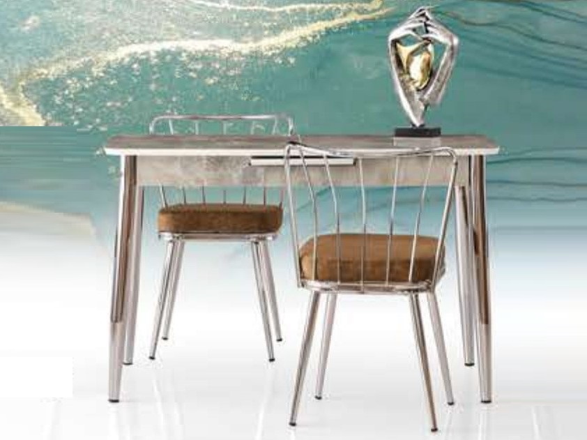 Milano Hg Mutfak Masası Krom Ayak Rambia 120x70 cm