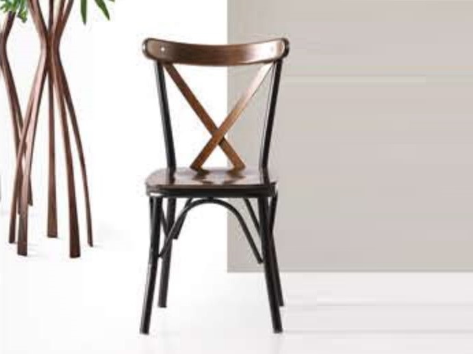 Capraz Chair (Wooden Seat) Baroque Walnut