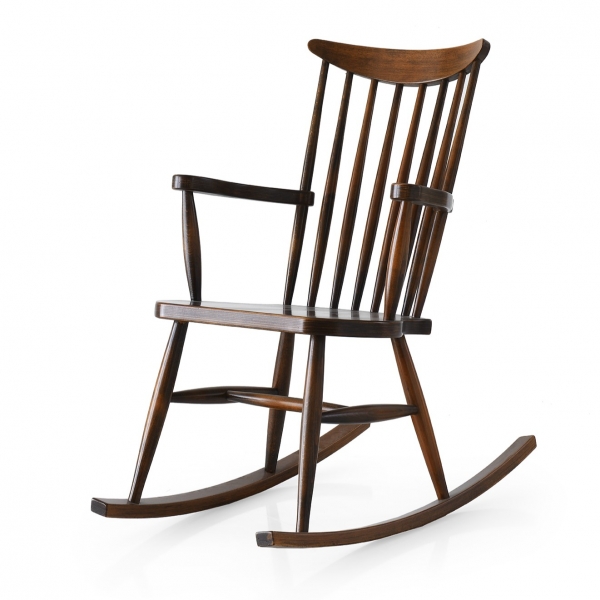 Ceyda Wooden Rocking Chair Walnut