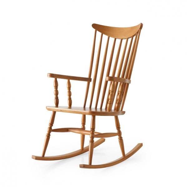 Ceyda Wooden Rocking Chair Natural