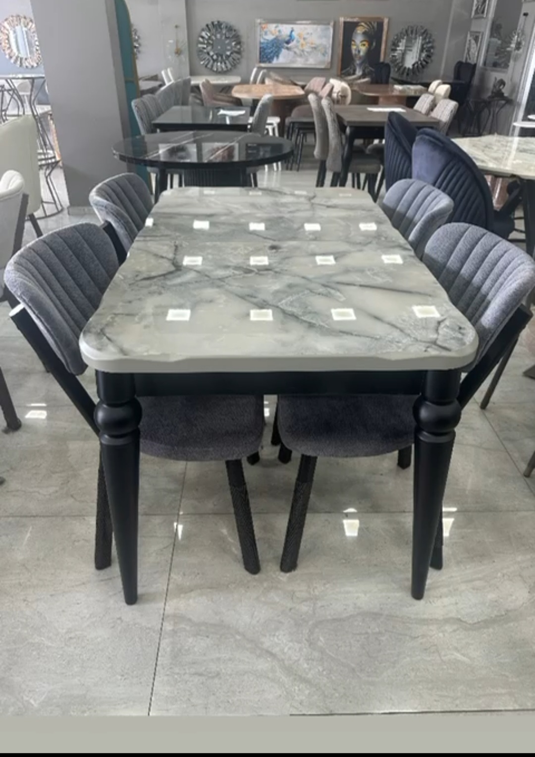 Kütük masa takımı